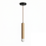 Forma Wood Pendant Lamp – Sculpted Solid Wood, Modern Minimalist Lighting