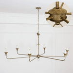 Elara Candle Chandelier – Modern Brass Candelabra Chandelier for Dining Room