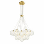 Lumière Cascade Glass Ball Chandelier – Modern Sculptural Pendant Light