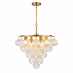 Lumière Cascade Glass Ball Chandelier – Modern Sculptural Pendant Light