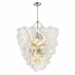 Lumière Cascade Glass Ball Chandelier – Modern Sculptural Pendant Light