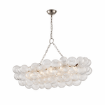 Lumière Cascade Glass Ball Chandelier – Modern Sculptural Pendant Light