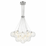 Lumière Cascade Glass Ball Chandelier – Modern Sculptural Pendant Light