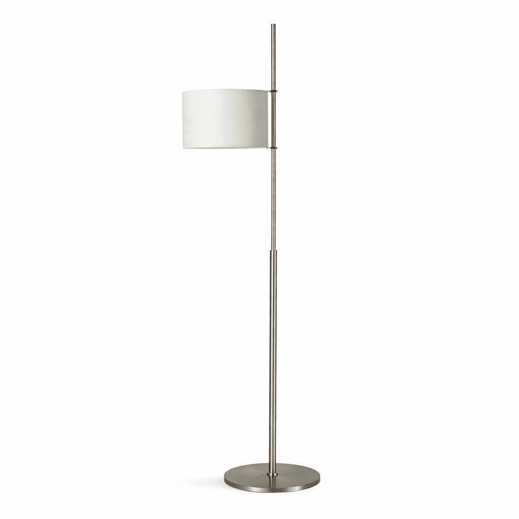 Ardent Linear Floor Lamp – Modern Minimalist Metal & Fabric Standing Light