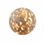Luma Vein Stone Sphere Wall Sconce in Yellow Travertine