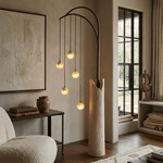 Willow Glow Sculptural Floor Lamp with Organic Form