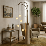 Willow Glow Sculptural Floor Lamp with Organic Form