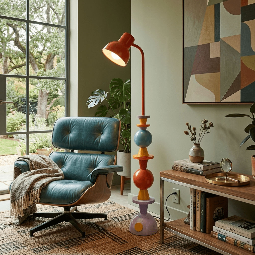 Playform Color Block Floor Lamp – Sculptural Metal LED Floor Light