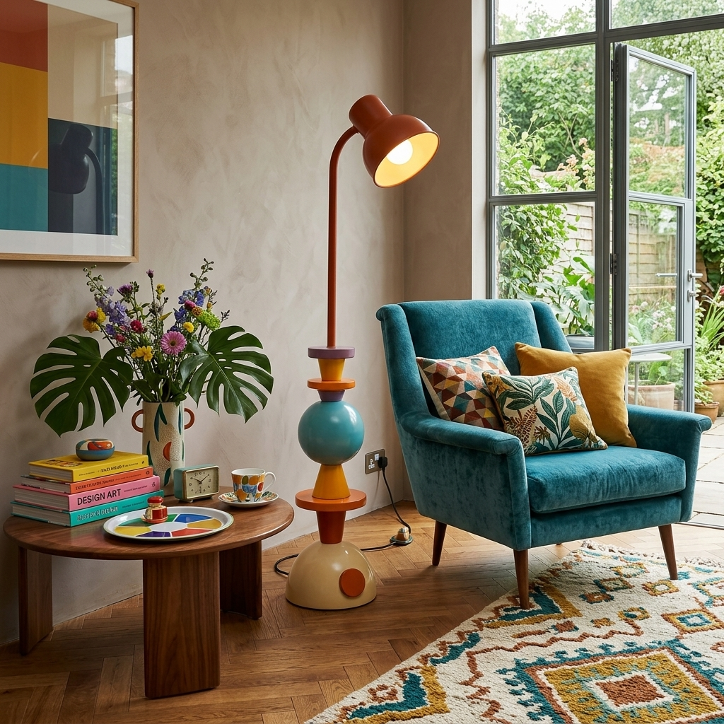 Playform Color Block Floor Lamp – Sculptural Metal LED Floor Light