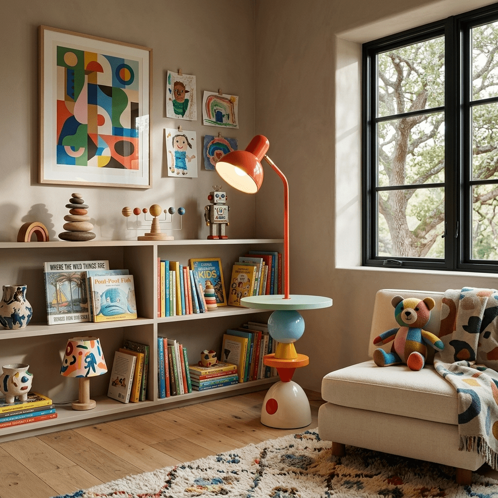 Playform Color Block Floor Lamp – Sculptural Metal LED Floor Light