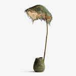 Linen Canopy Floor Lamp – Modern Natural Lighting for Living Spaces