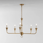 Elara Candle Chandelier – Modern Brass Candelabra Chandelier for Dining Room