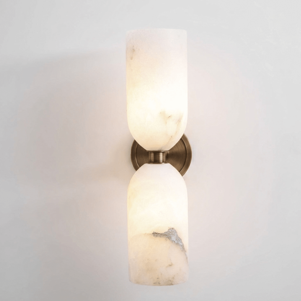 Alabaster Nexus Wall Sconce — Handcrafted Spanish Stone Up-Down Light