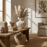 Fluted Bloom Ceramic Vase – Hand-Thrown Stoneware Sculptural Vessel