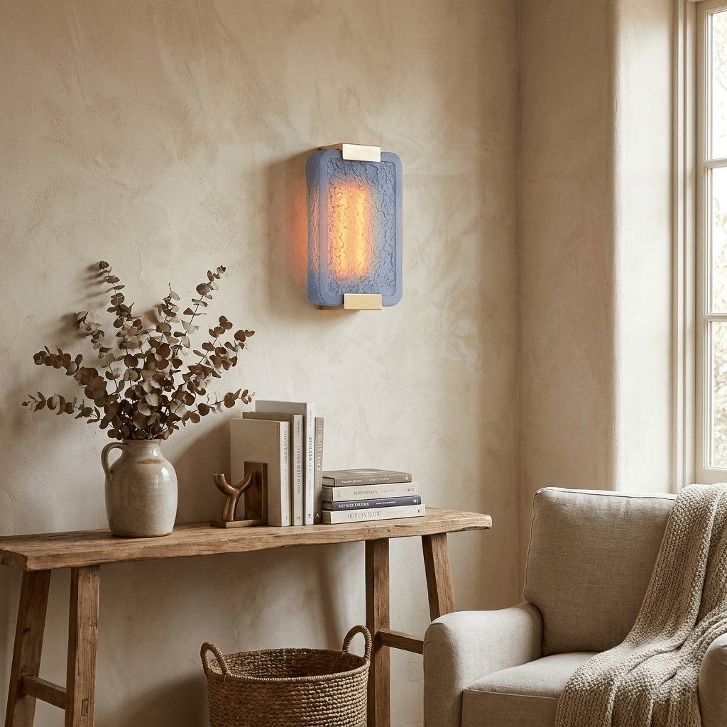 Verella Cast Resin Wall Sconce – Modern Artisan LED Wall Light