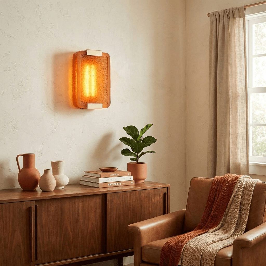 Verella Cast Resin Wall Sconce – Modern Artisan LED Wall Light