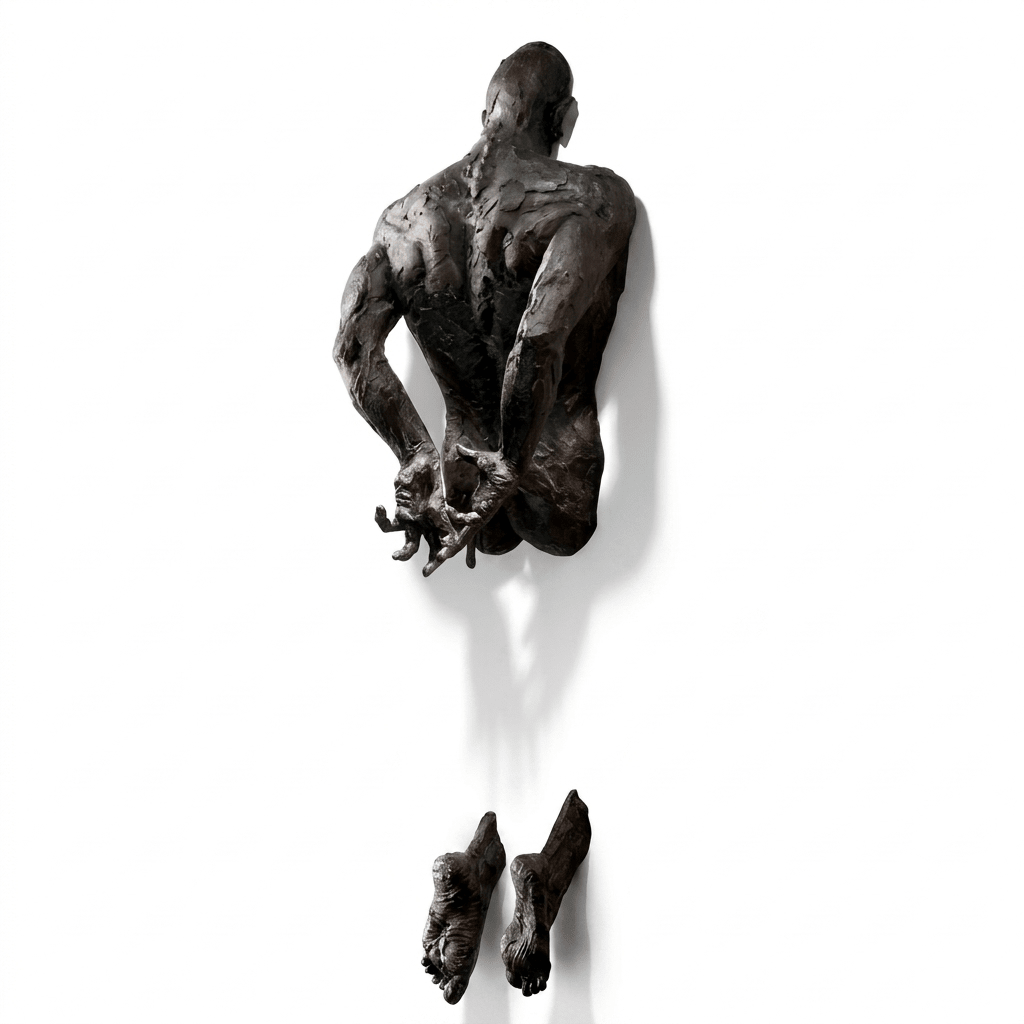 Dynamic Human Sculpture Collection – Contemporary Figurative Lighting Art