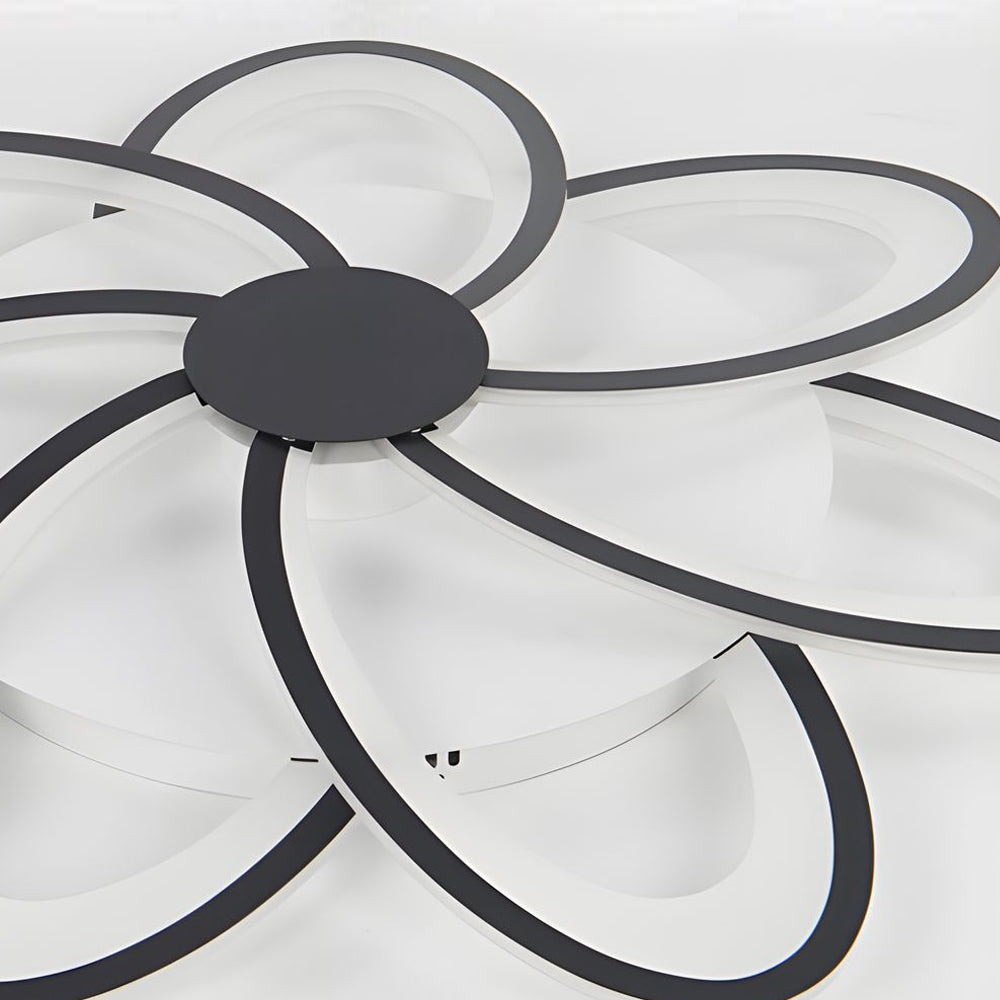 Modern Petal Flush Mount Light Acrylic Led Flower Shape Ceiling Lamp