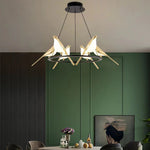 Whimsical Birds Round Pendant Light
