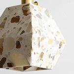 Retro Terrazzo Concrete Nordic Pendant Light Ha080859
