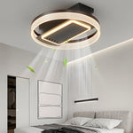 19 7 In Nordic 6 Speeds Bladeless Ceiling Fan With Led Light Remote Control