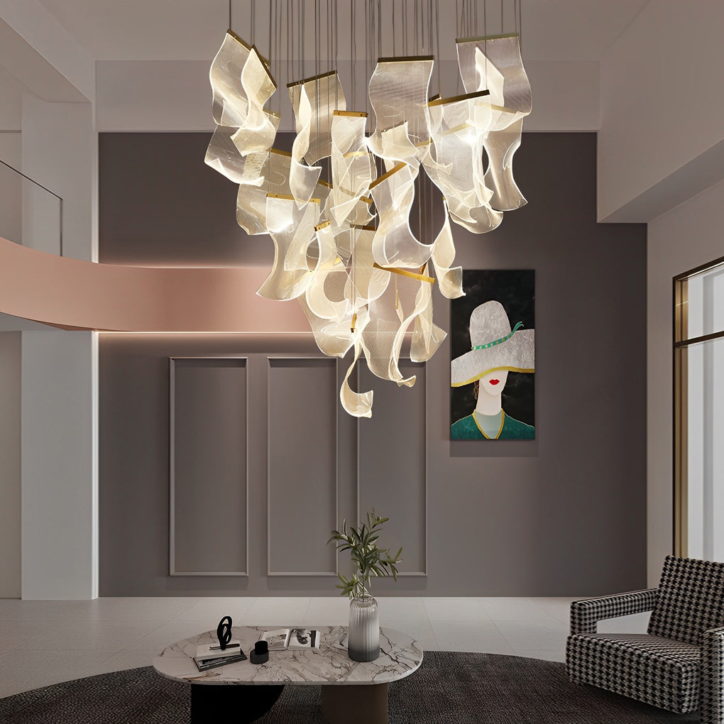 Irregular Curl Led Nordic Chandelier Ha084765