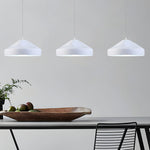 Pleat Box Led Pendant Light 1 Light Black White Aluminum Hanging Lamp