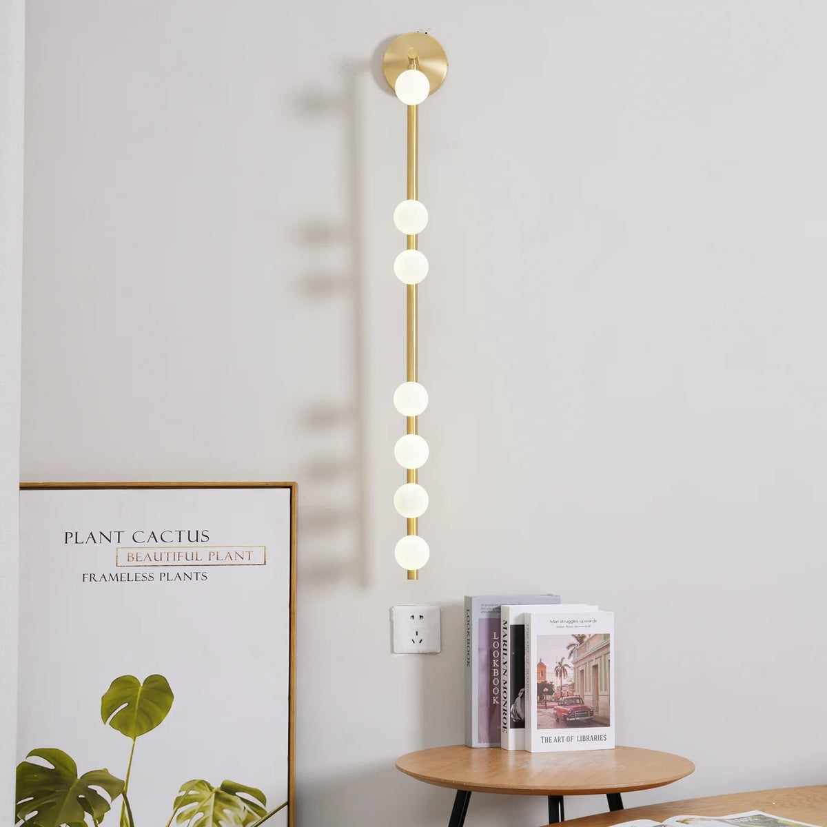 Elegant Brass Glass Wall Light