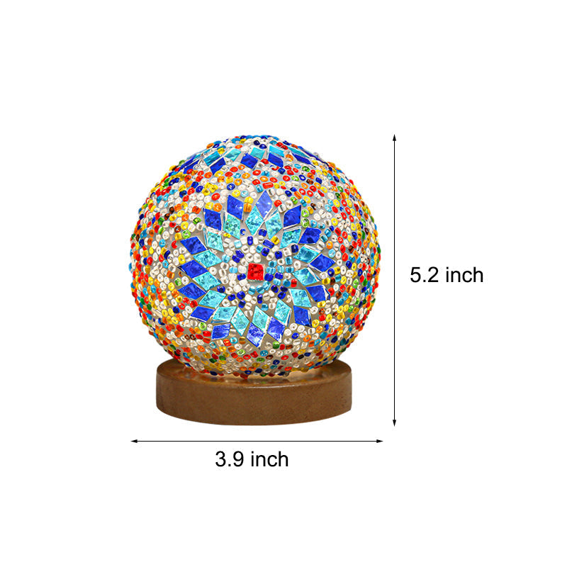 Stained Glass Table Lamp Mosaic Led Lamp