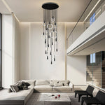 Minimalist Nordic Duplex Stair Chandelier Ha084864