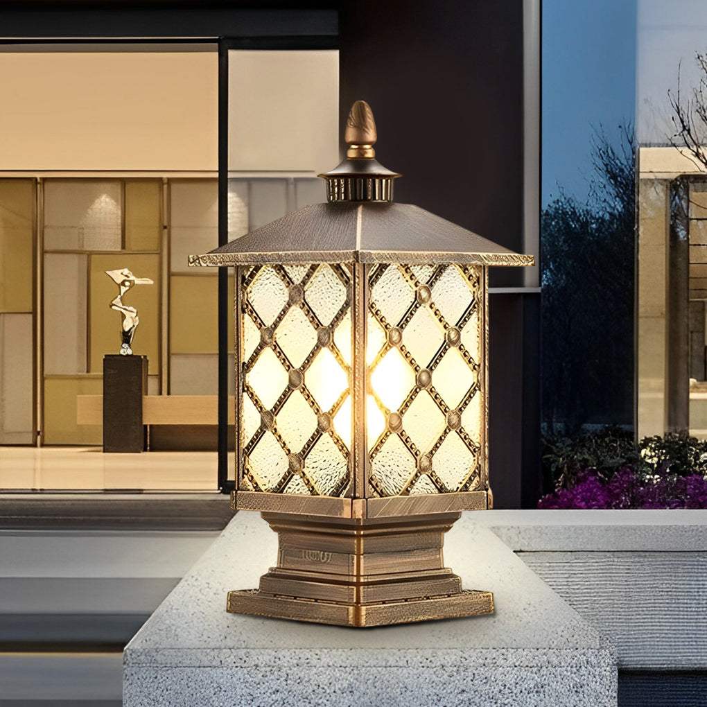 Retro Outdoor Fence Post Lights Ha076240