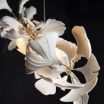 Golden Gingko Leaf Chandelier