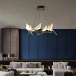 Whimsical Birds Round Pendant Light