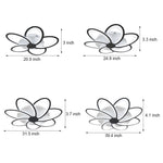 Modern Petal Flush Mount Light Acrylic Led Flower Shape Ceiling Lamp