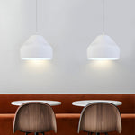 Pleat Box Led Pendant Light 1 Light Black White Aluminum Hanging Lamp