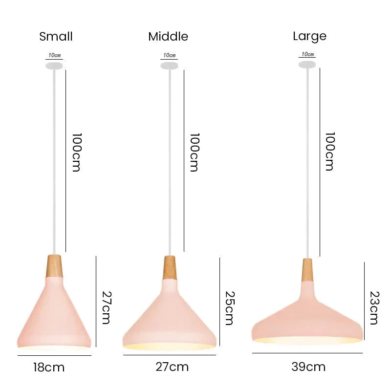 Vivid Cone Modern Pendant Light