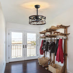 Retro Led Bladeless Ceiling Fans With Remote Ha084443