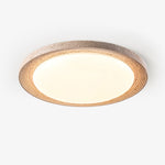 Soluna Ceiling Light in Natural Travertine – Modern Flush Mount LED
