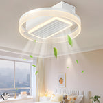 19 7 In Nordic 6 Speeds Bladeless Ceiling Fan With Led Light Remote Control