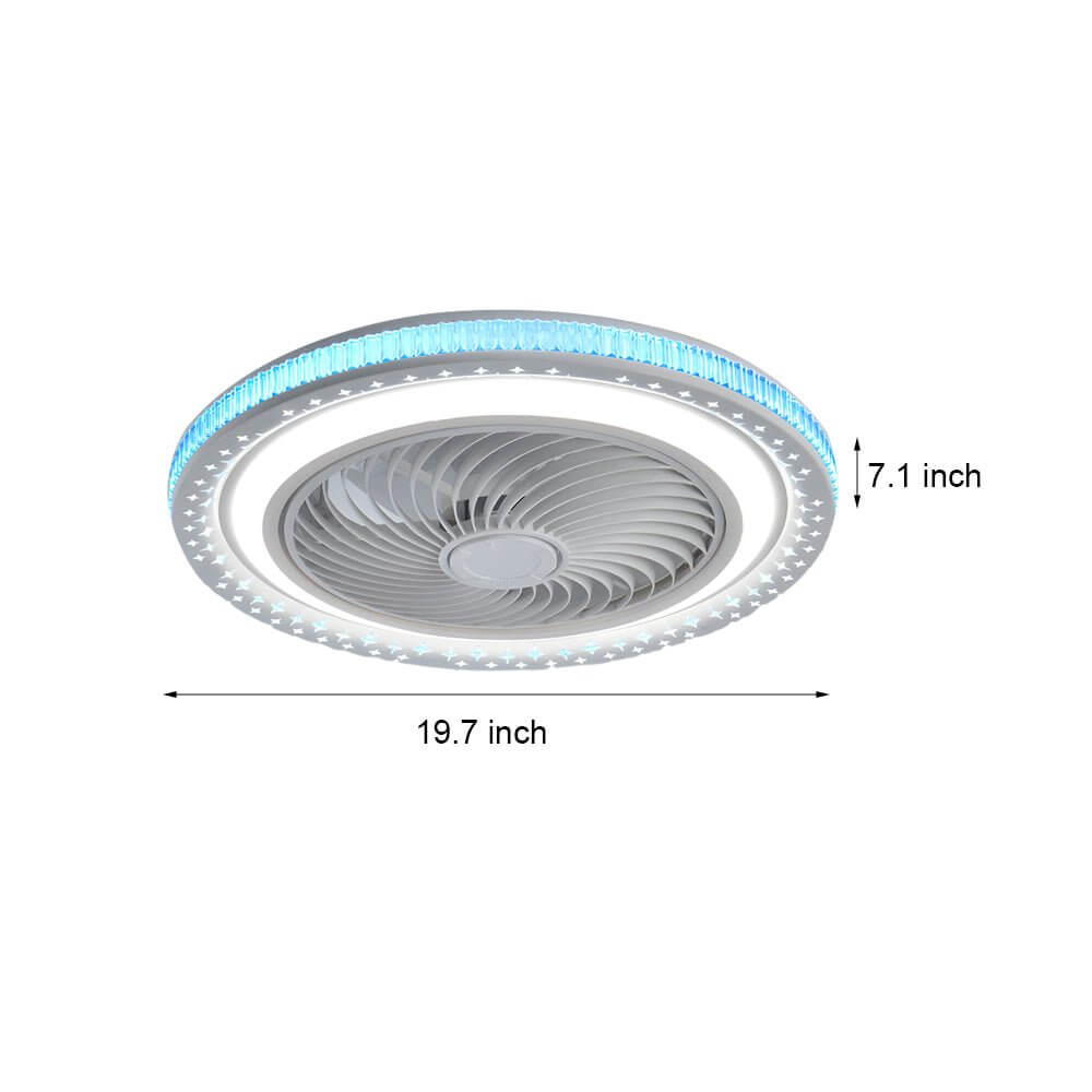 Lumière Bladeless Ceiling Fan with Dimmable LED Light