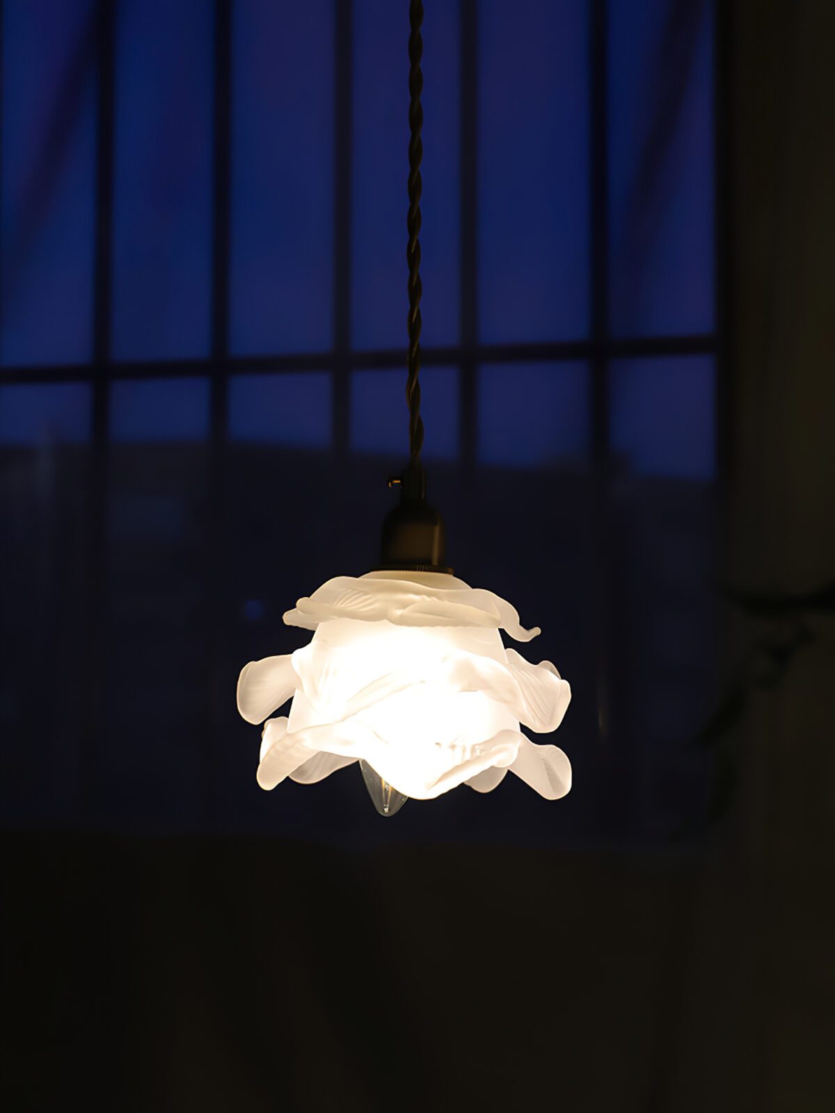 1970 Floral Pendant Light