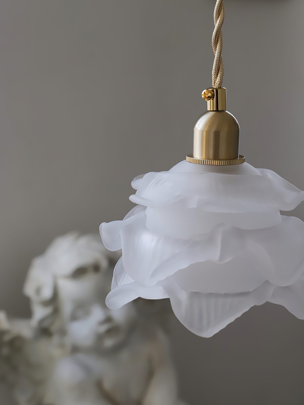1970 Floral Pendant Light