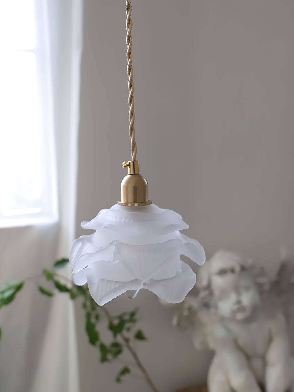 1970 Floral Pendant Light