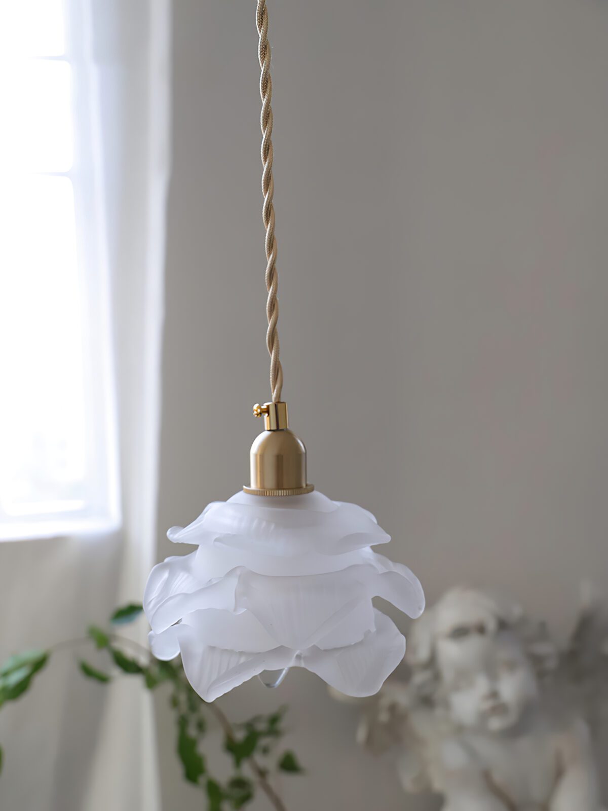 1970 Floral Pendant Light