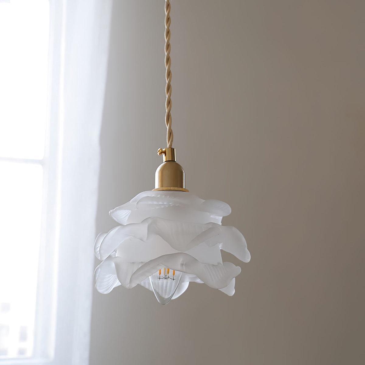 1970 Floral Pendant Light