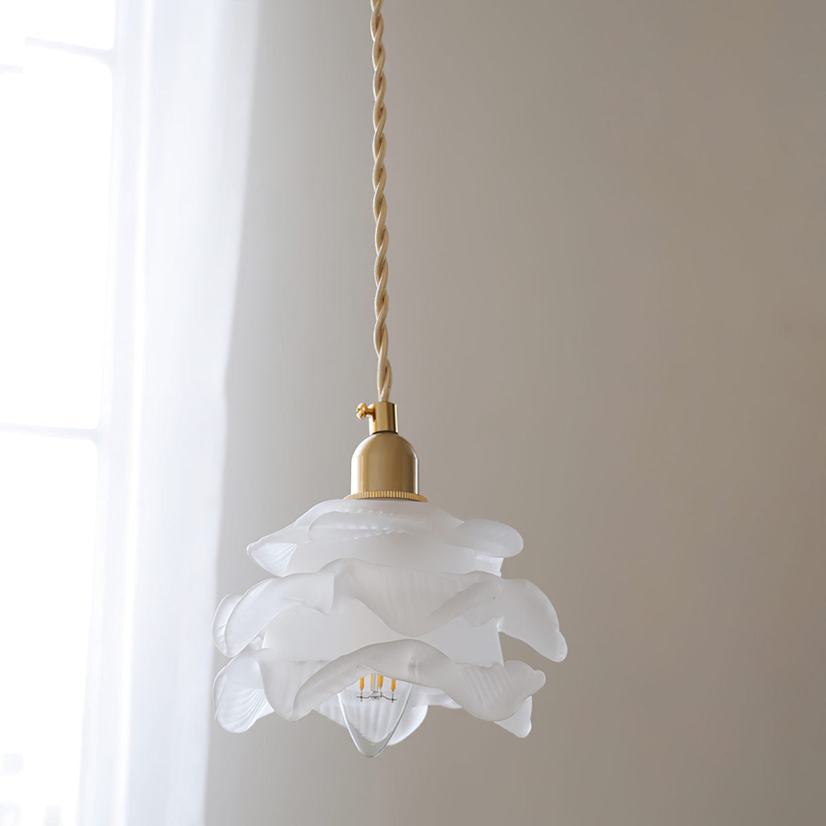 1970 Floral Pendant Light