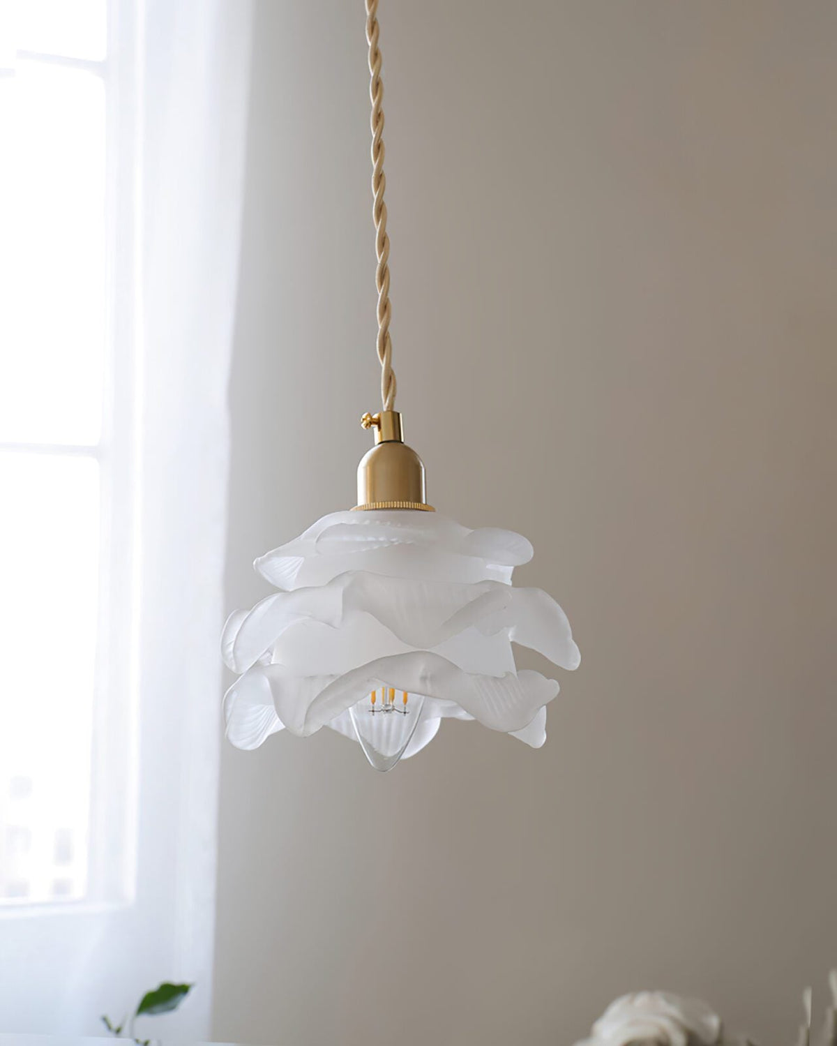 1970 Floral Pendant Light