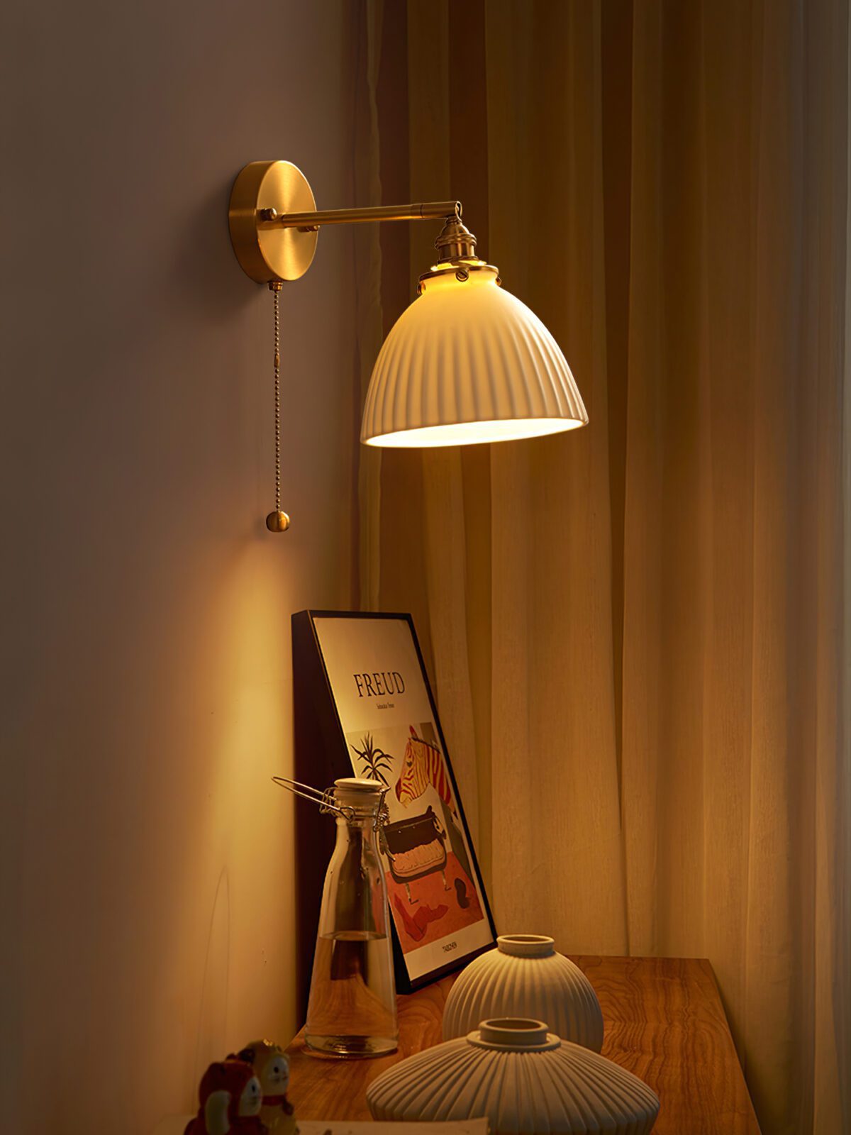 1991 Retro Ceramic Wall Lamp