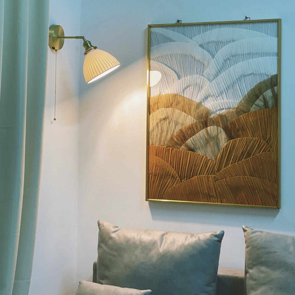 1991 Retro Ceramic Wall Lamp