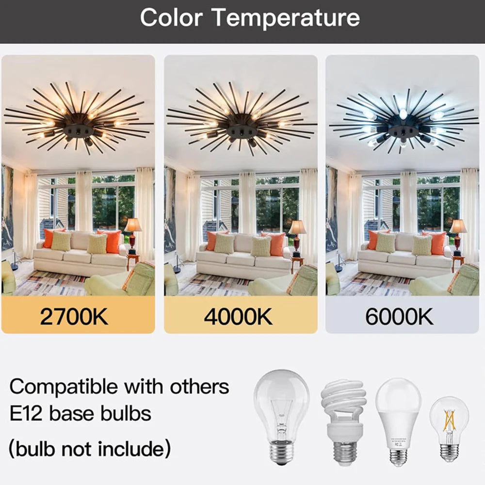 8 Light Metro Glow Ceiling Ligh